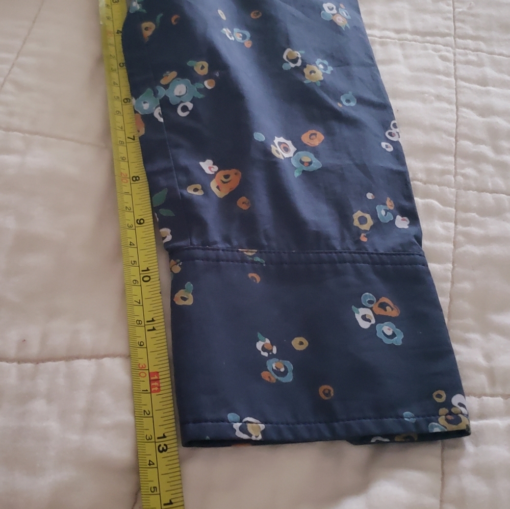 Charlotte Brody Cotton Dress Navy Button Front Dress Medium Made in USA - Picture 9 of 12